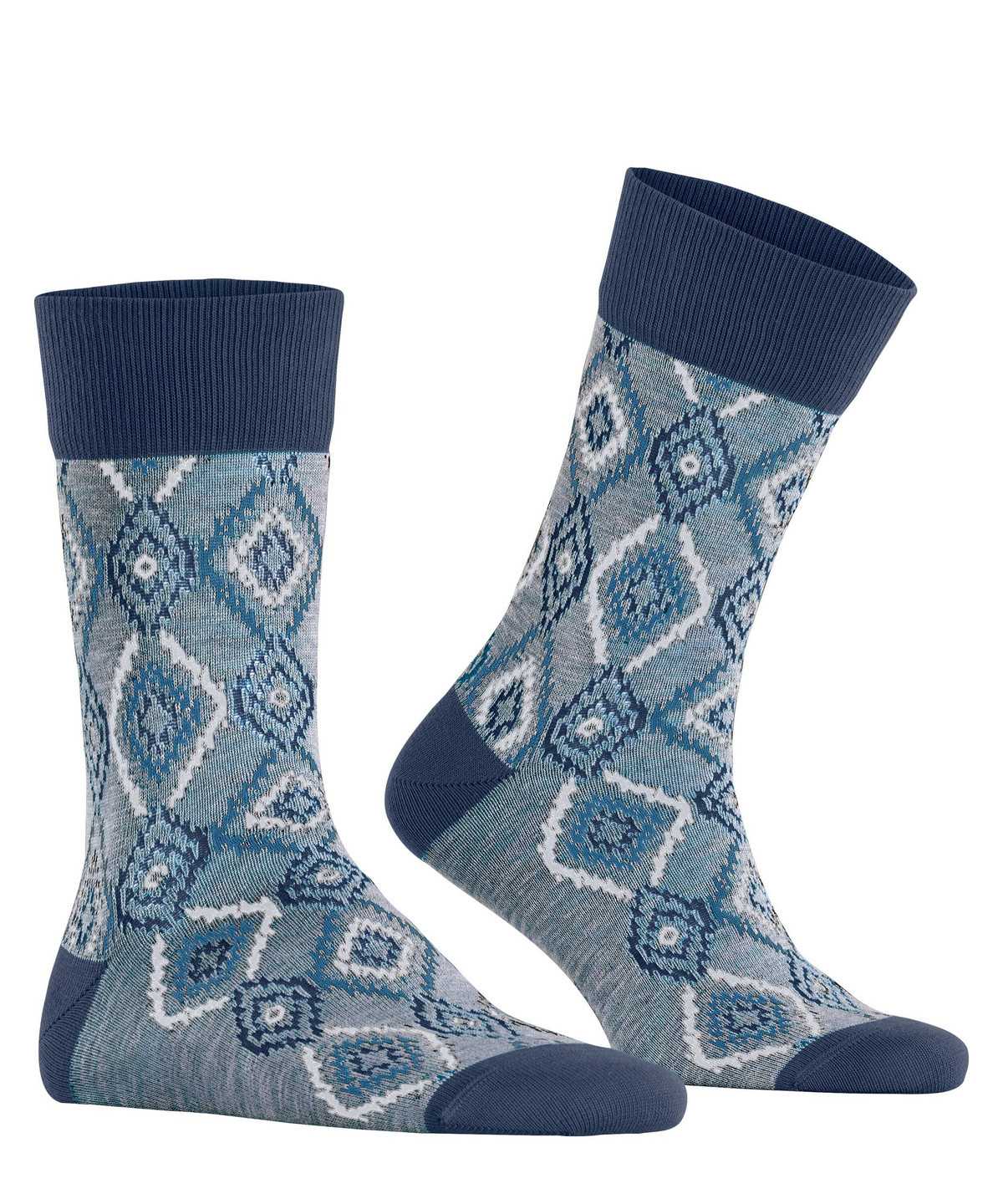 Calzini Uomo Falke Ikat Spell Socks Blu | IWVE48965