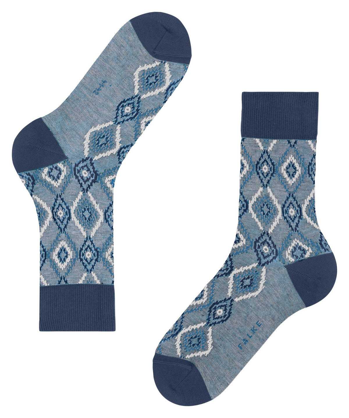 Calzini Uomo Falke Ikat Spell Socks Blu | IWVE48965