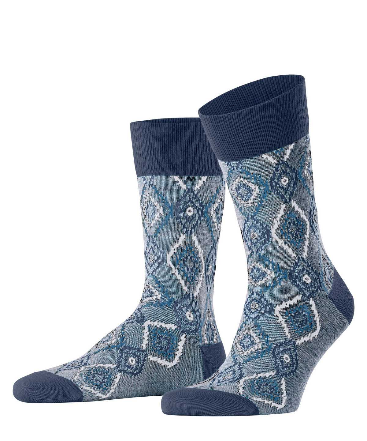 Calzini Uomo Falke Ikat Spell Socks Blu | IWVE48965