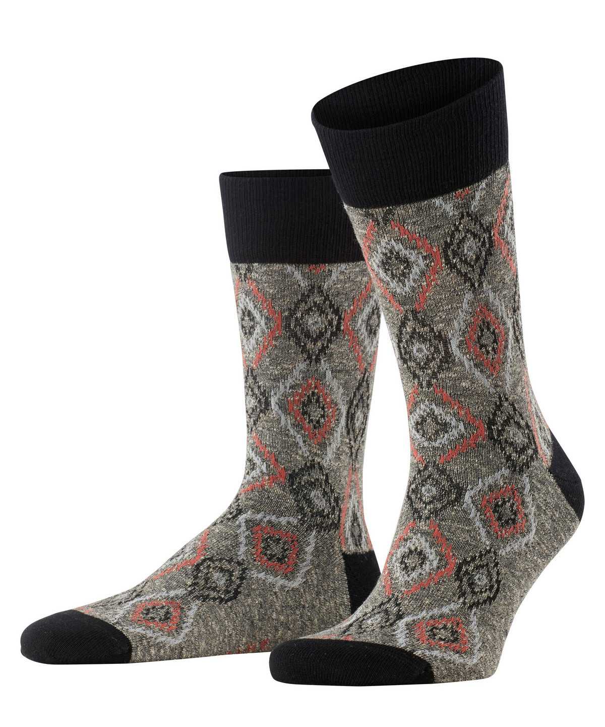 Calzini Uomo Falke Ikat Spell Socks Nere | AMGU74839