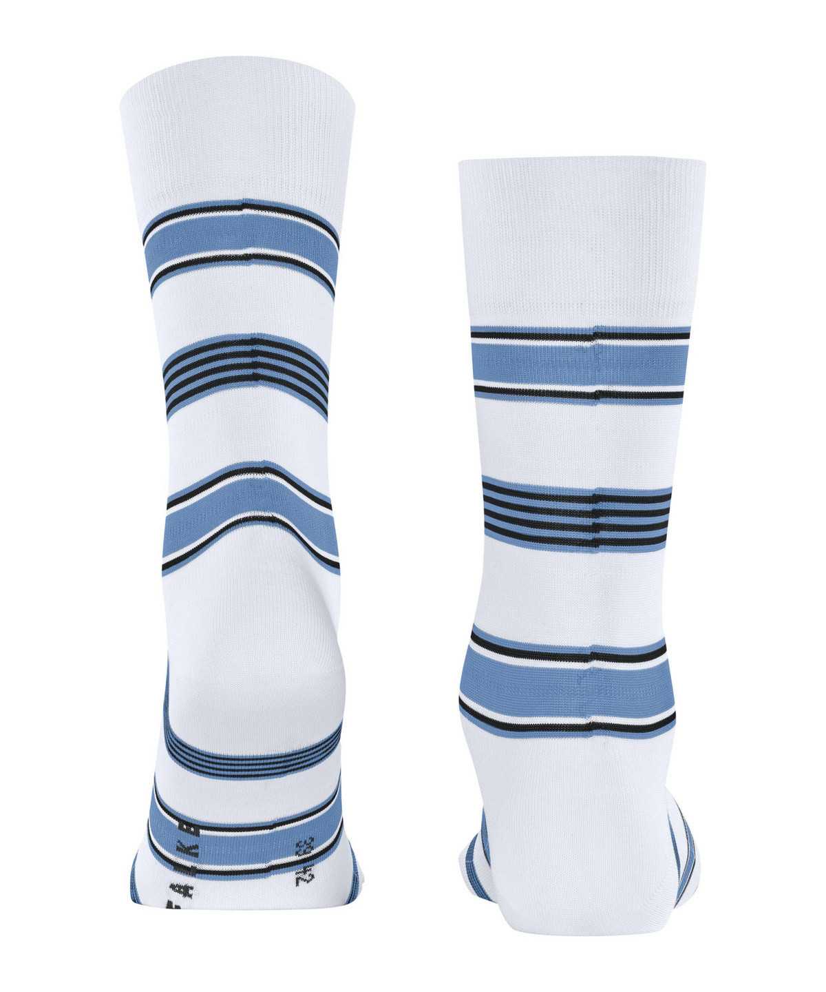 Calzini Uomo Falke Marina Stripe Socks Bianche | FGZR31896