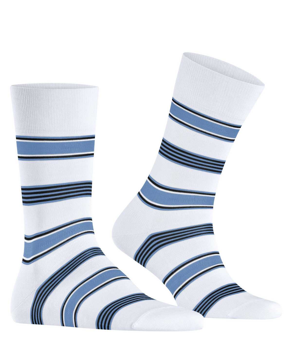 Calzini Uomo Falke Marina Stripe Socks Bianche | FGZR31896