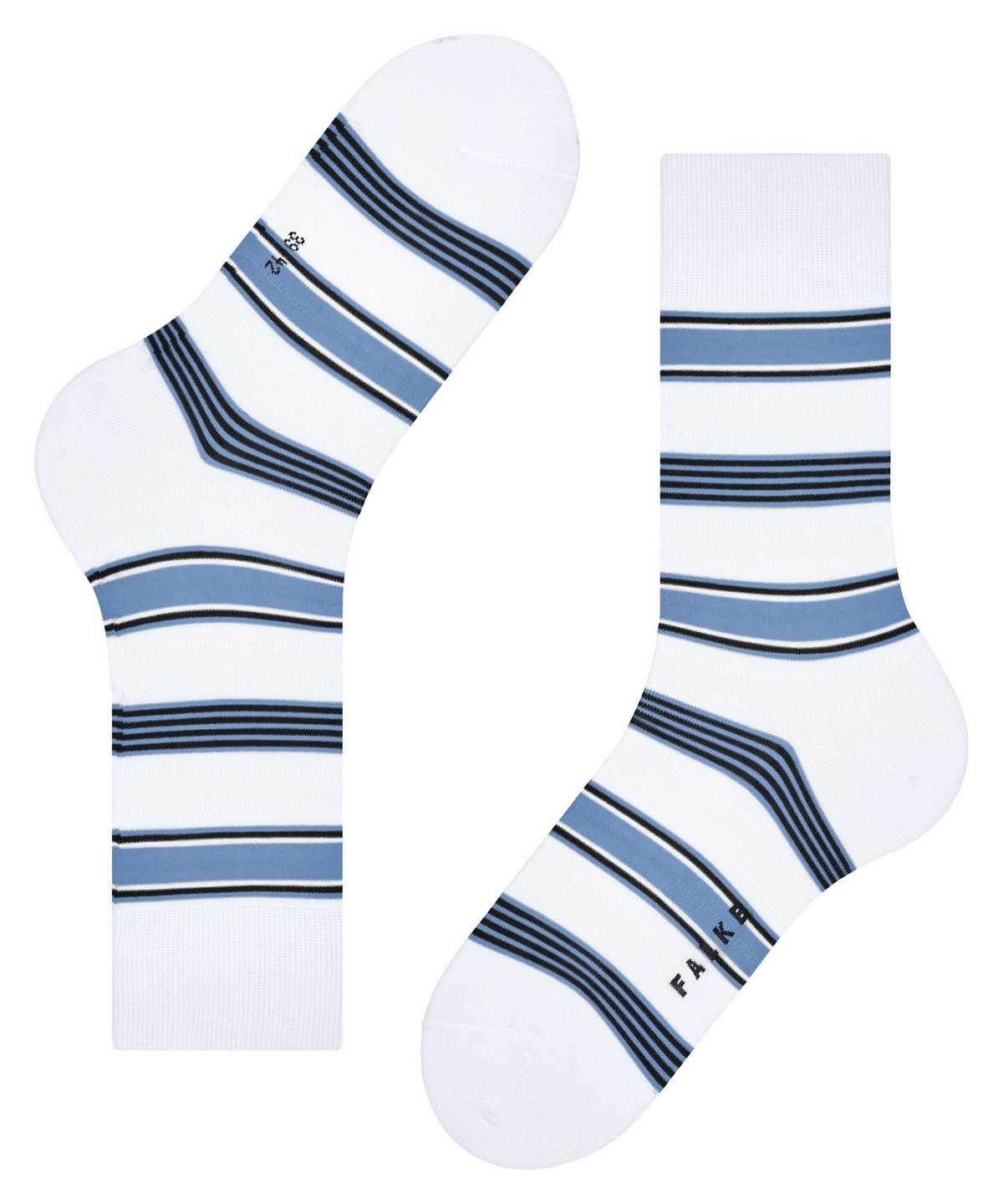 Calzini Uomo Falke Marina Stripe Socks Bianche | FGZR31896