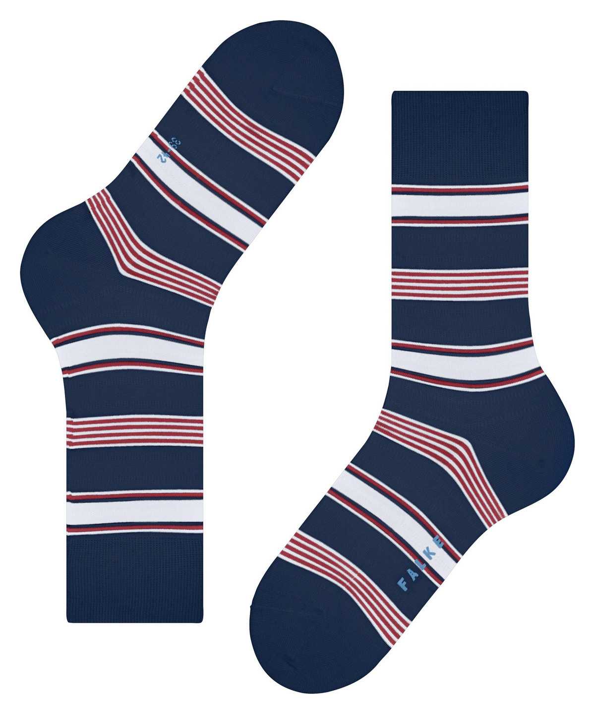 Calzini Uomo Falke Marina Stripe Socks Blu | SKBF49683