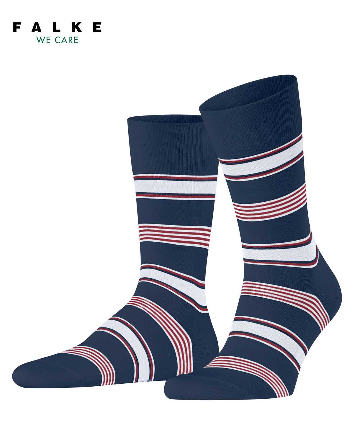 Calzini Uomo Falke Marina Stripe Socks Blu | SKBF49683