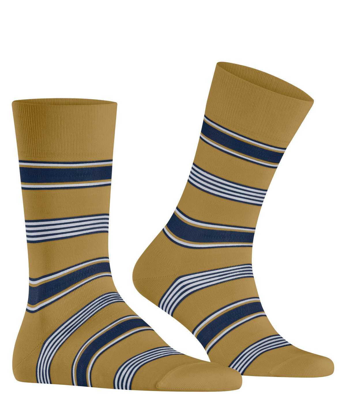 Calzini Uomo Falke Marina Stripe Socks Gialle | GCYD01523