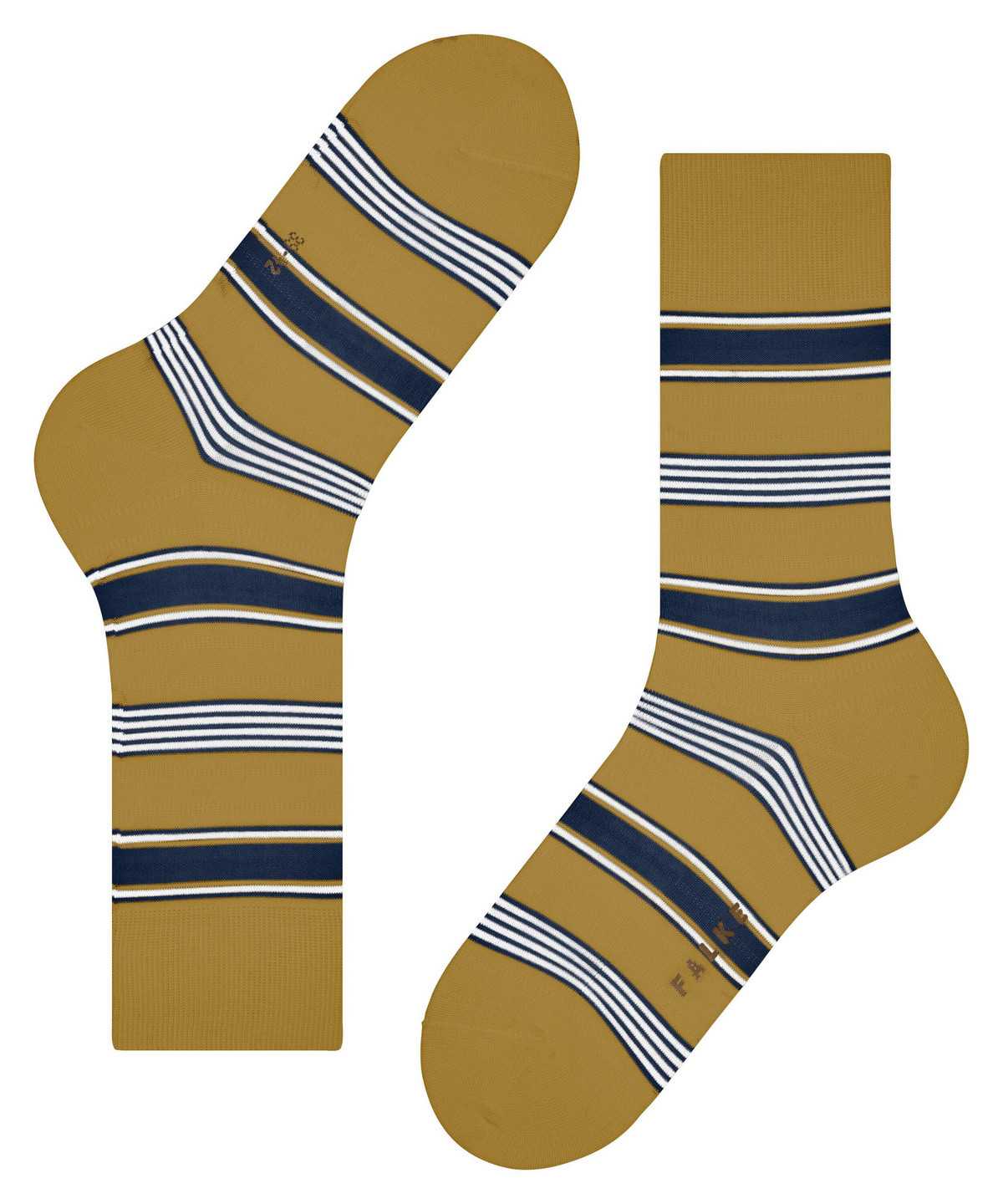 Calzini Uomo Falke Marina Stripe Socks Gialle | GCYD01523