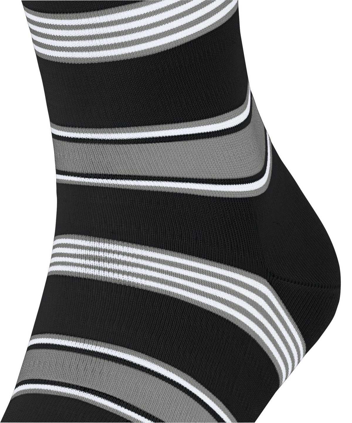 Calzini Uomo Falke Marina Stripe Socks Nere | NJXD74293