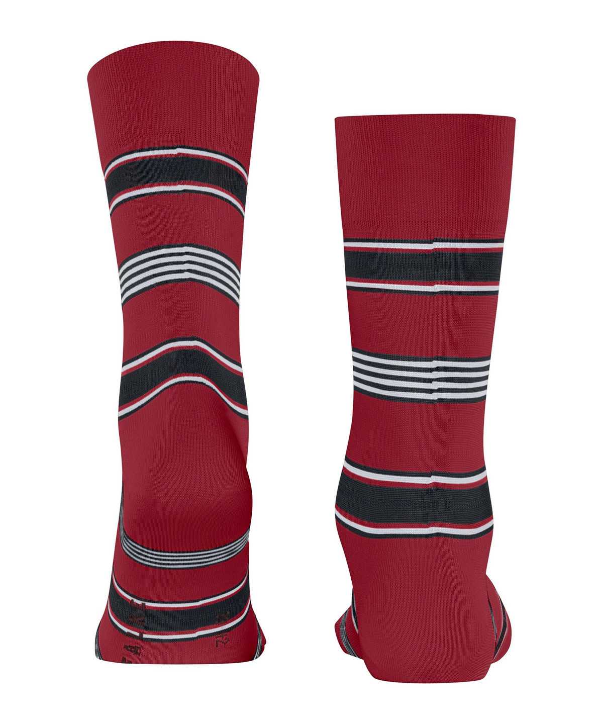 Calzini Uomo Falke Marina Stripe Socks Rosse | UHDQ93612