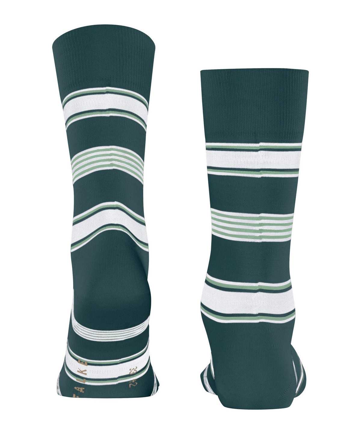 Calzini Uomo Falke Marina Stripe Socks Verdi | QWLJ46835