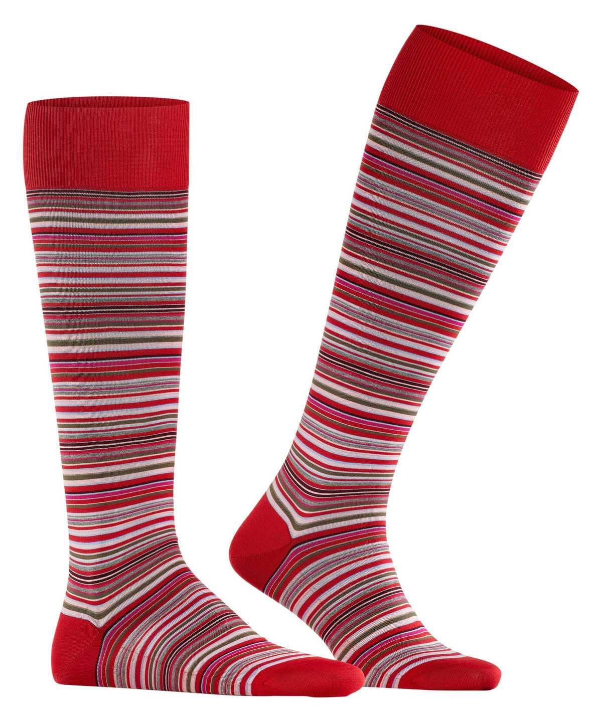 Calzini Uomo Falke Microblock Knee-high Socks Rosse | NRPM49162