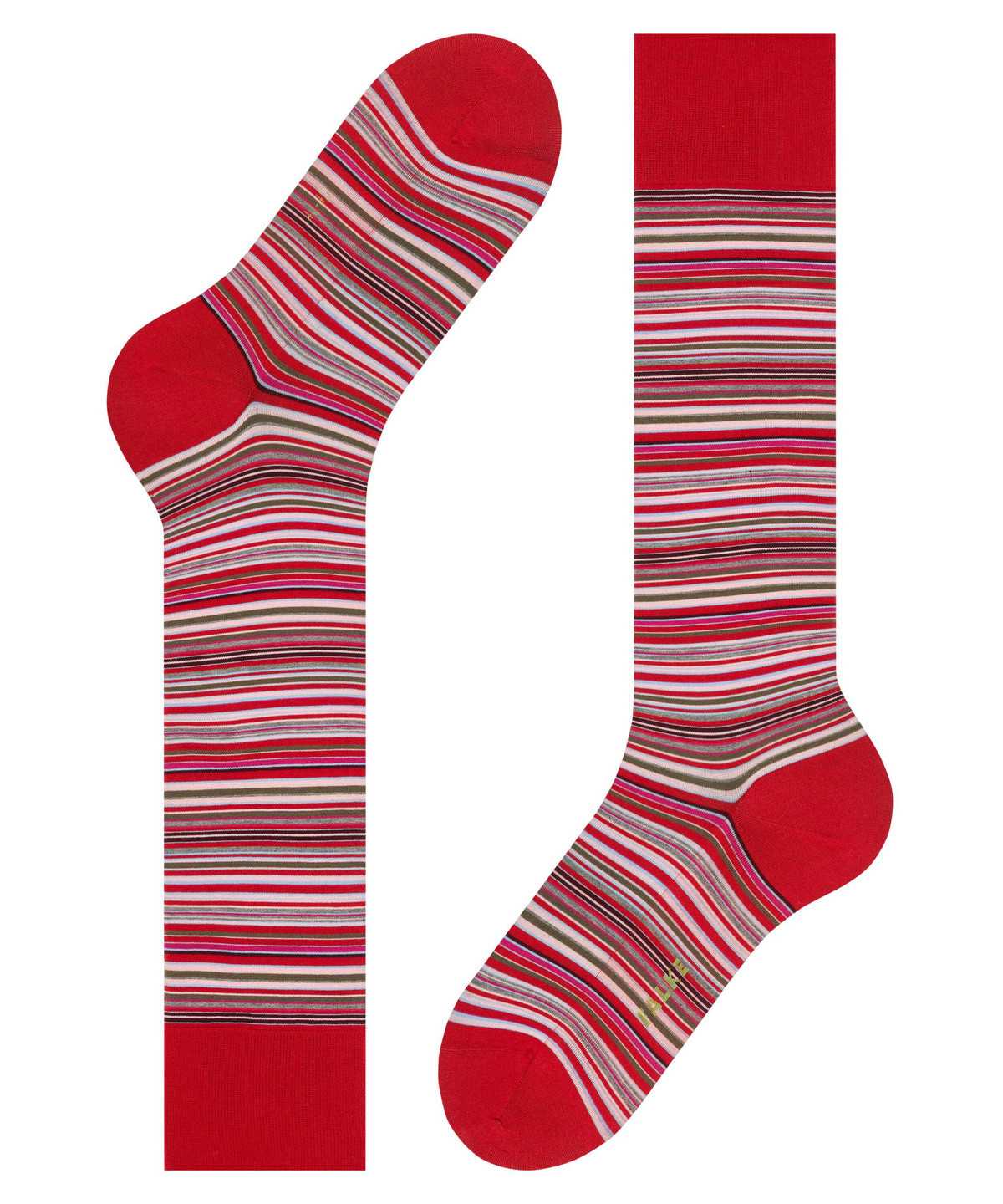 Calzini Uomo Falke Microblock Knee-high Socks Rosse | NRPM49162