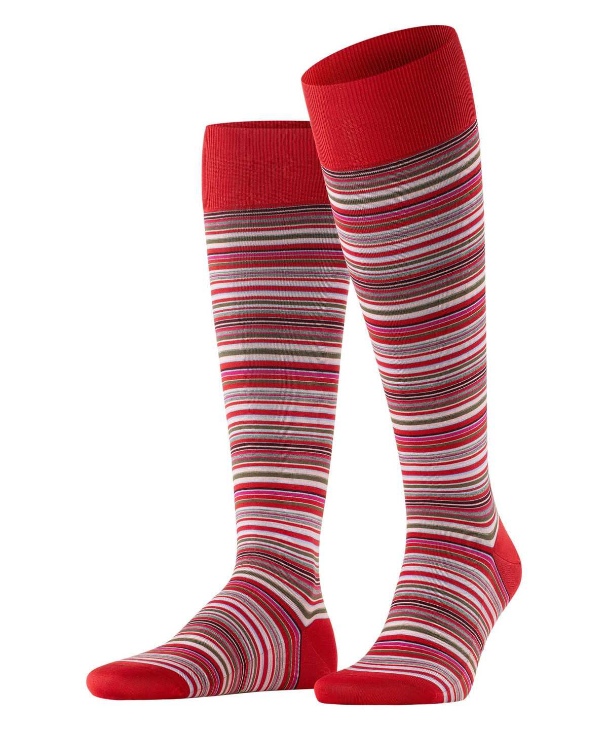 Calzini Uomo Falke Microblock Knee-high Socks Rosse | NRPM49162