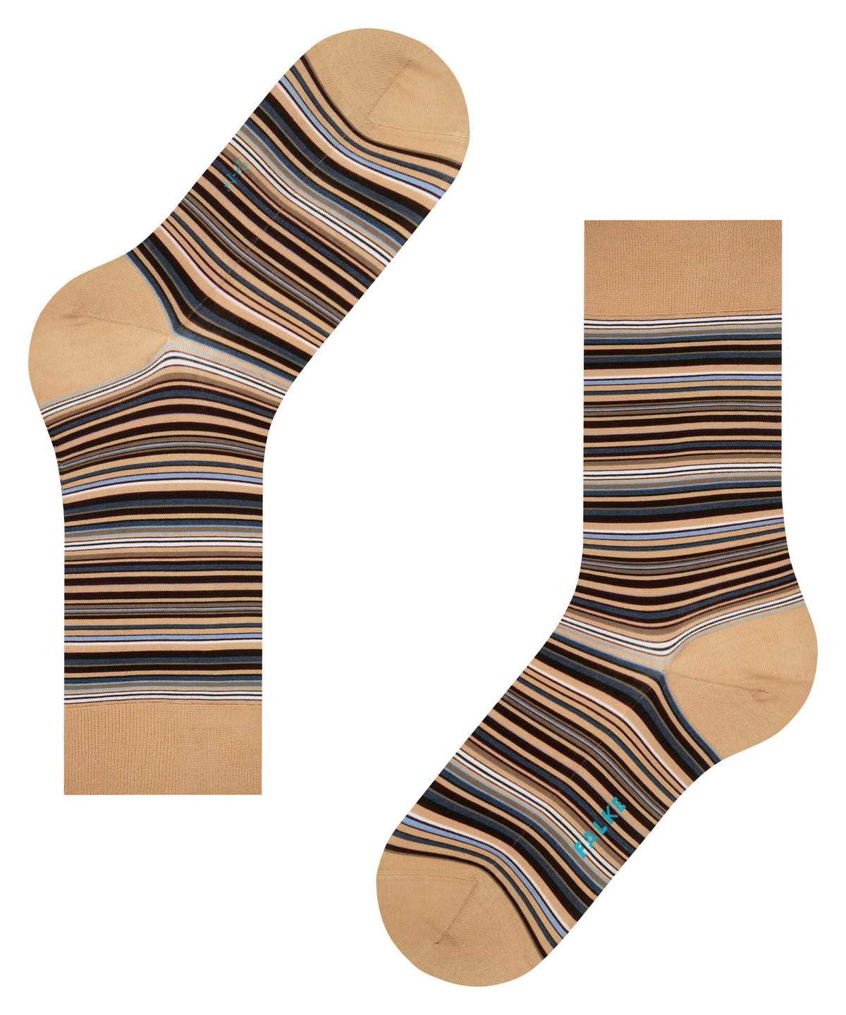 Calzini Uomo Falke Microblock Socks Beige | QDEI51947