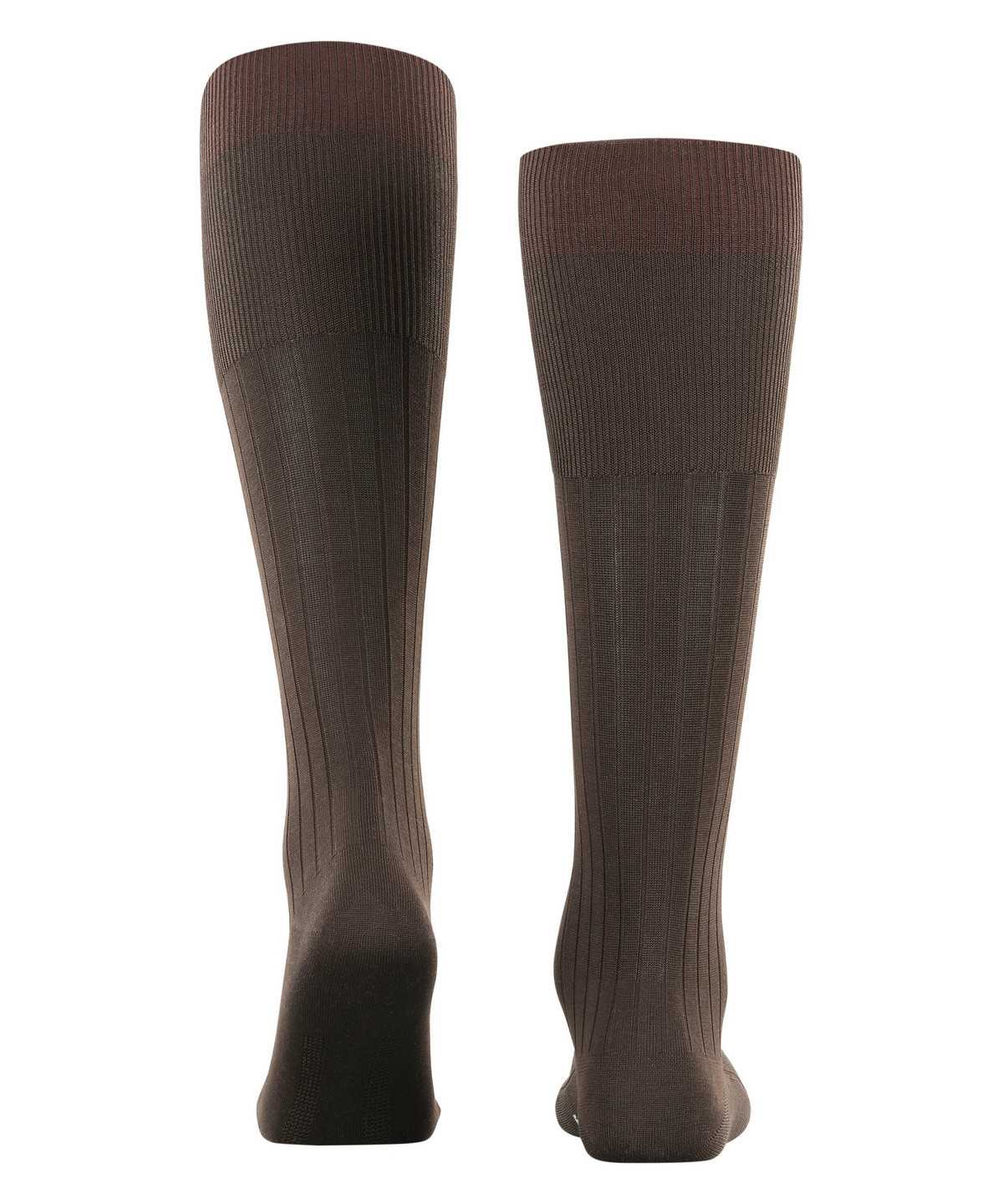 Calzini Uomo Falke Milano Knee-high Socks Marroni | MVST01547