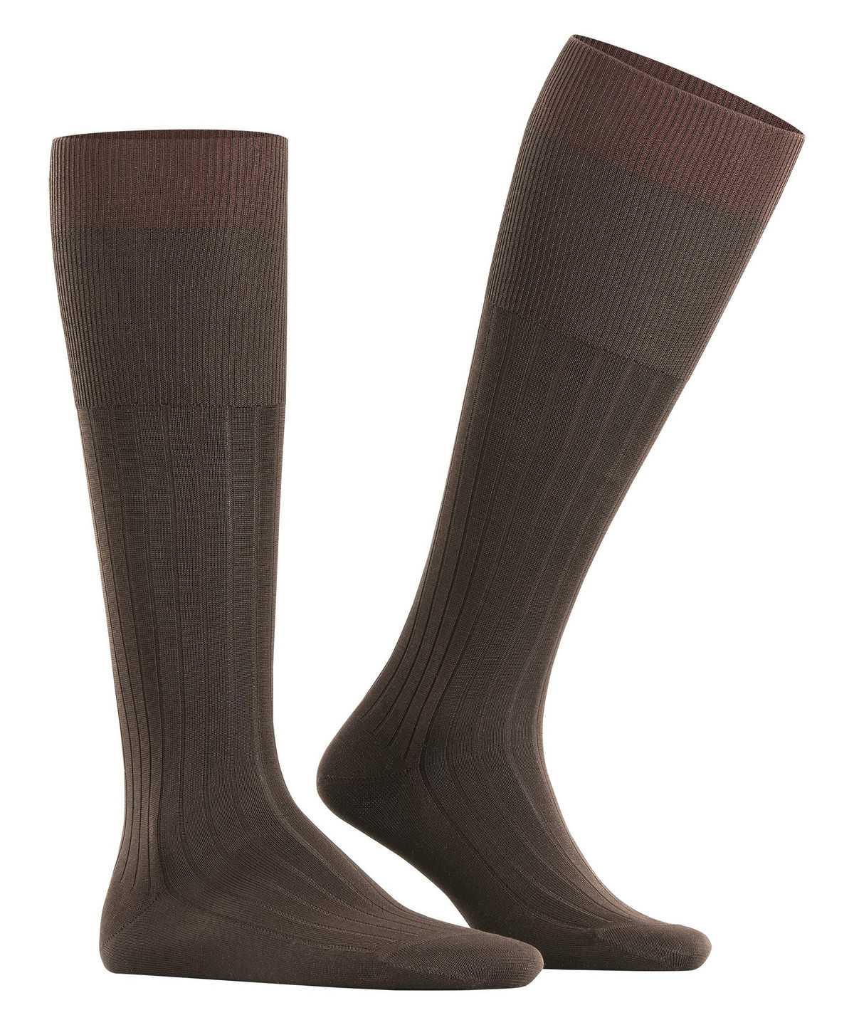 Calzini Uomo Falke Milano Knee-high Socks Marroni | MVST01547