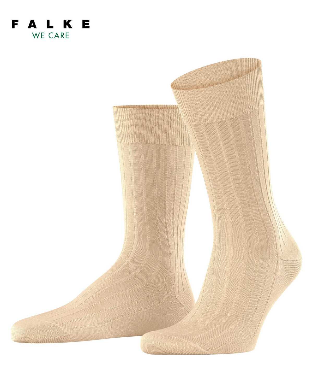 Calzini Uomo Falke Milano Socks Beige | DEYL50491