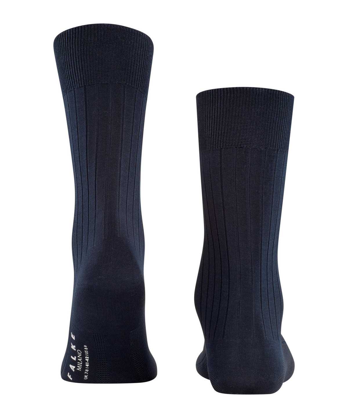 Calzini Uomo Falke Milano Socks Blu | UKWH56403