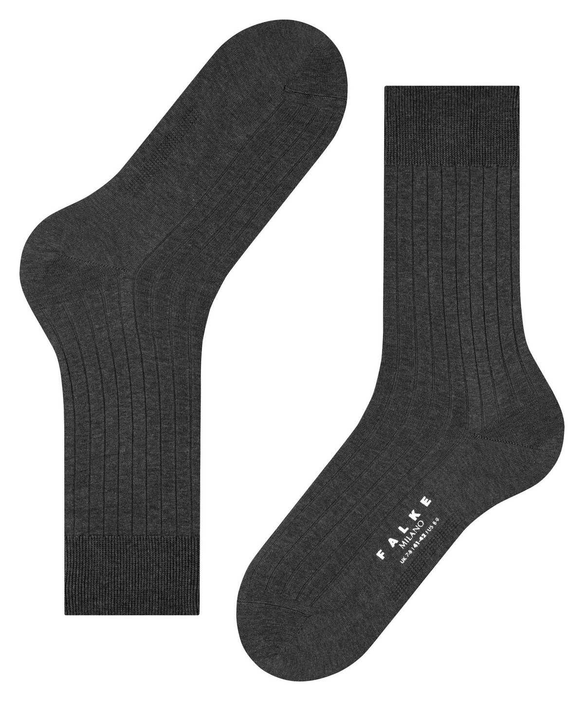 Calzini Uomo Falke Milano Socks Grigie | EUSQ19065