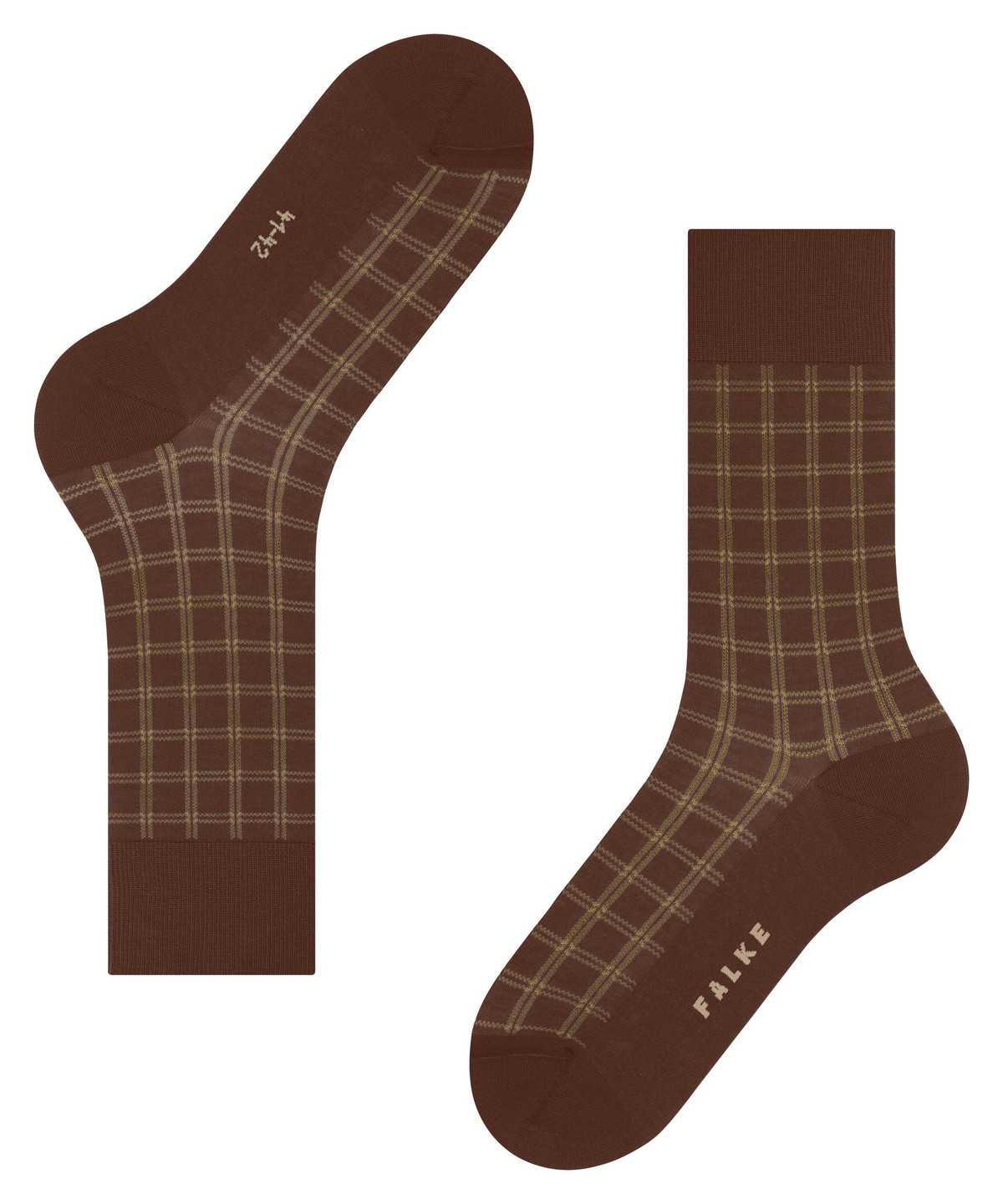 Calzini Uomo Falke Modern Tailor Socks Marroni | JCXK35872