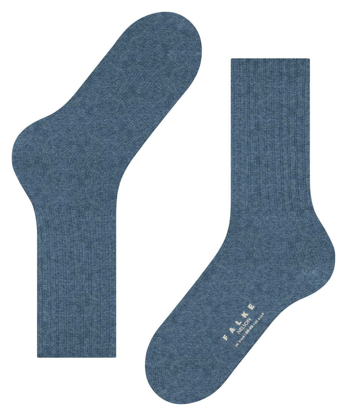 Calzini Uomo Falke Nelson Boot socks Blu | ZOFB45960