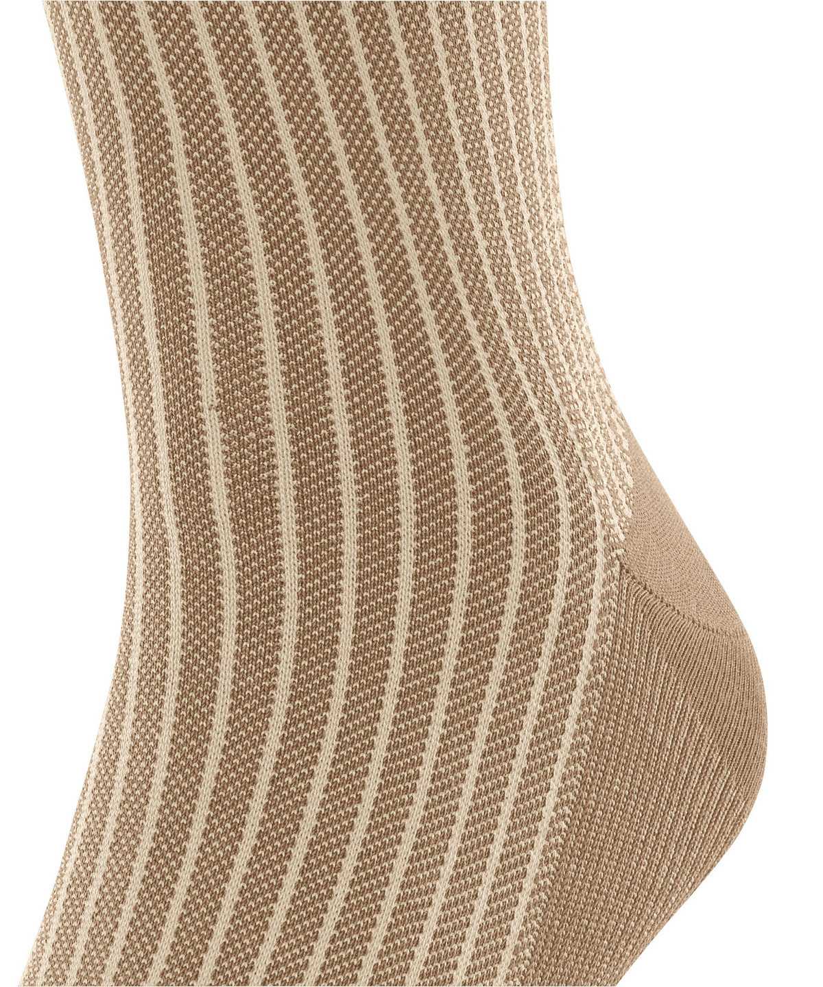 Calzini Uomo Falke Oxford Stripe Knee-high Socks Marroni | ITSW69501