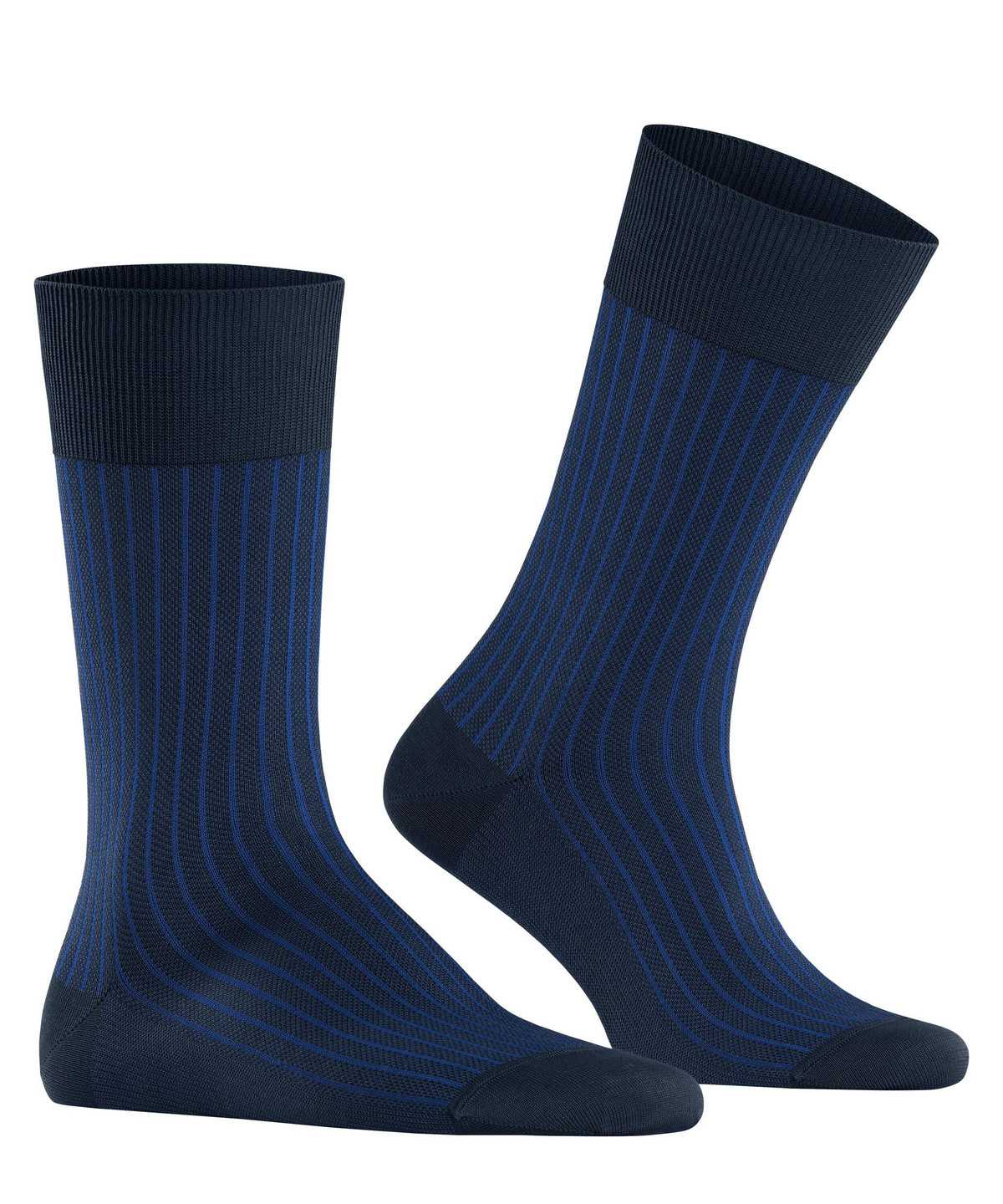 Calzini Uomo Falke Oxford Stripe Socks Blu | HMJU40235