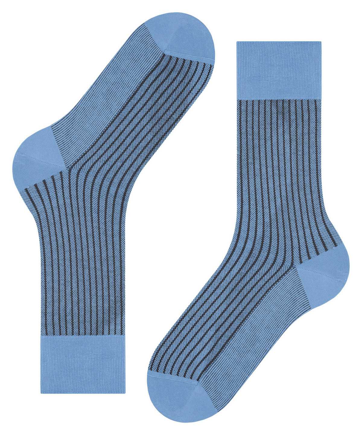 Calzini Uomo Falke Oxford Stripe Socks Blu | LNSB69154