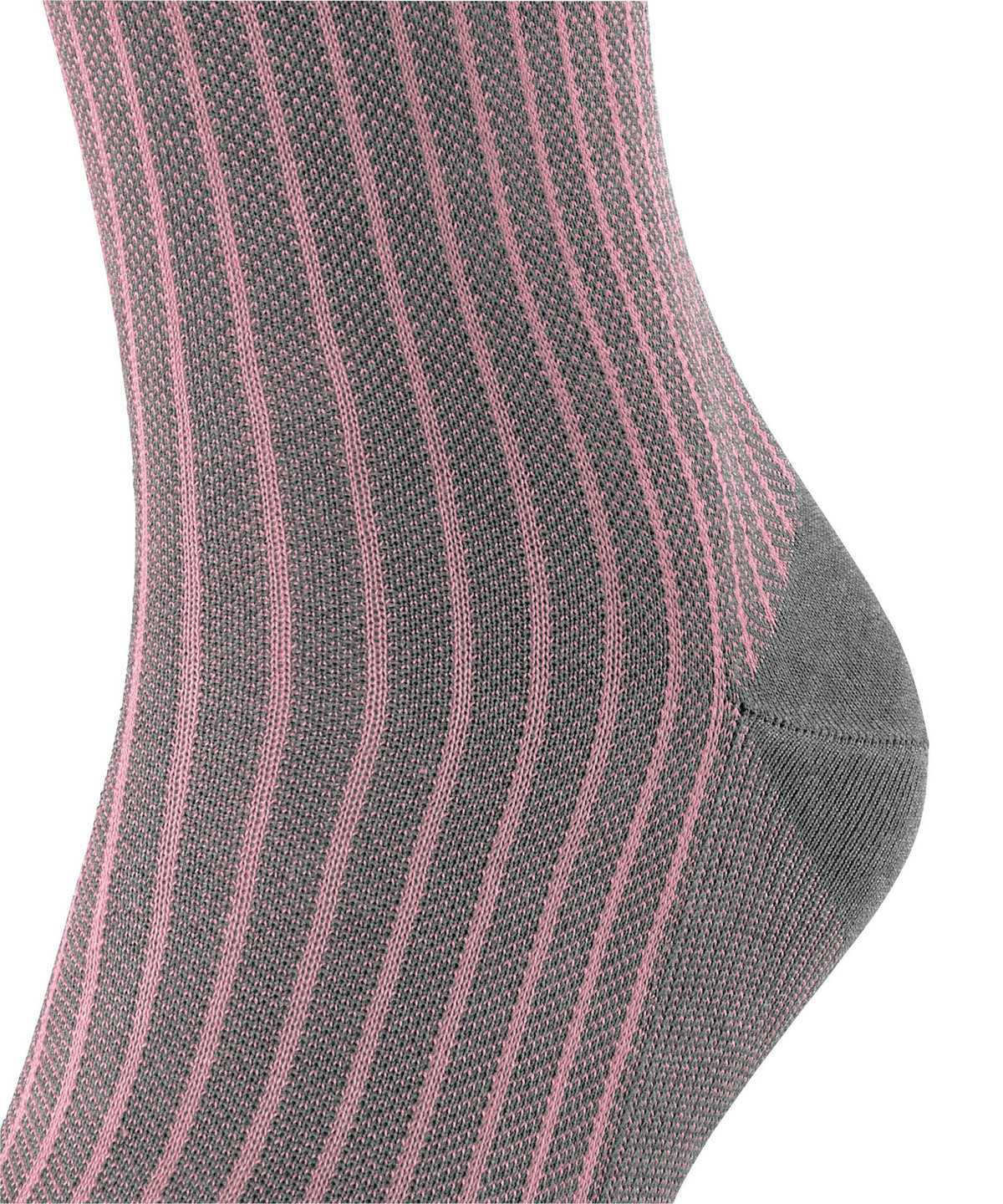 Calzini Uomo Falke Oxford Stripe Socks Grigie | SBKZ12507