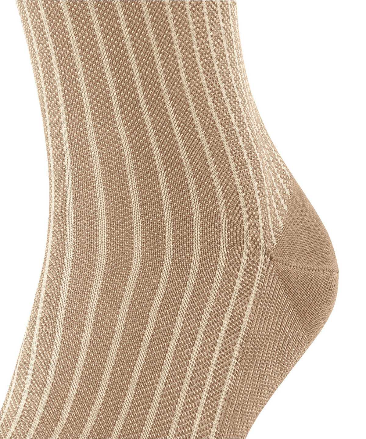 Calzini Uomo Falke Oxford Stripe Socks Marroni | THVE79805