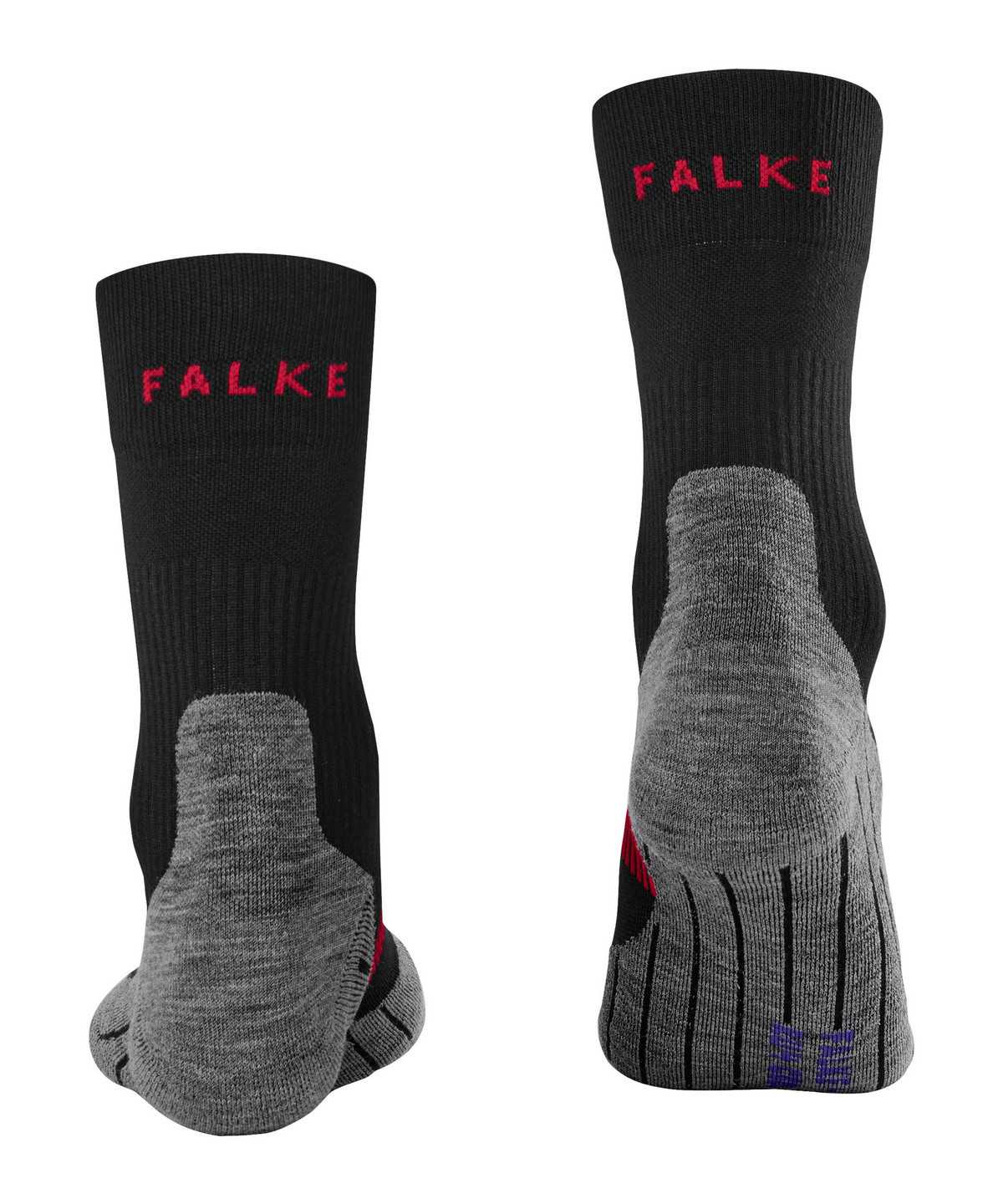 Calzini Uomo Falke RU4 Endurance Cool Running Socks Nere | SMZI81926