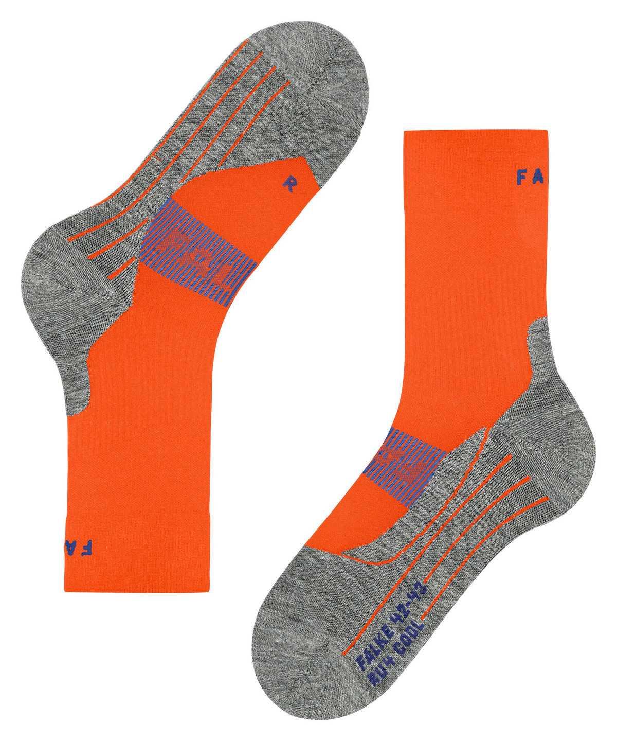 Calzini Uomo Falke RU4 Endurance Cool Running Socks Arancioni | FSPT50216