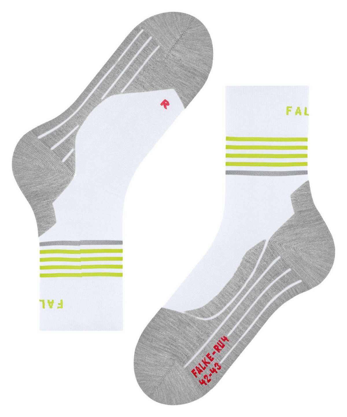 Calzini Uomo Falke RU4 Endurance Reflect Running Socks Bianche | MEKZ08526