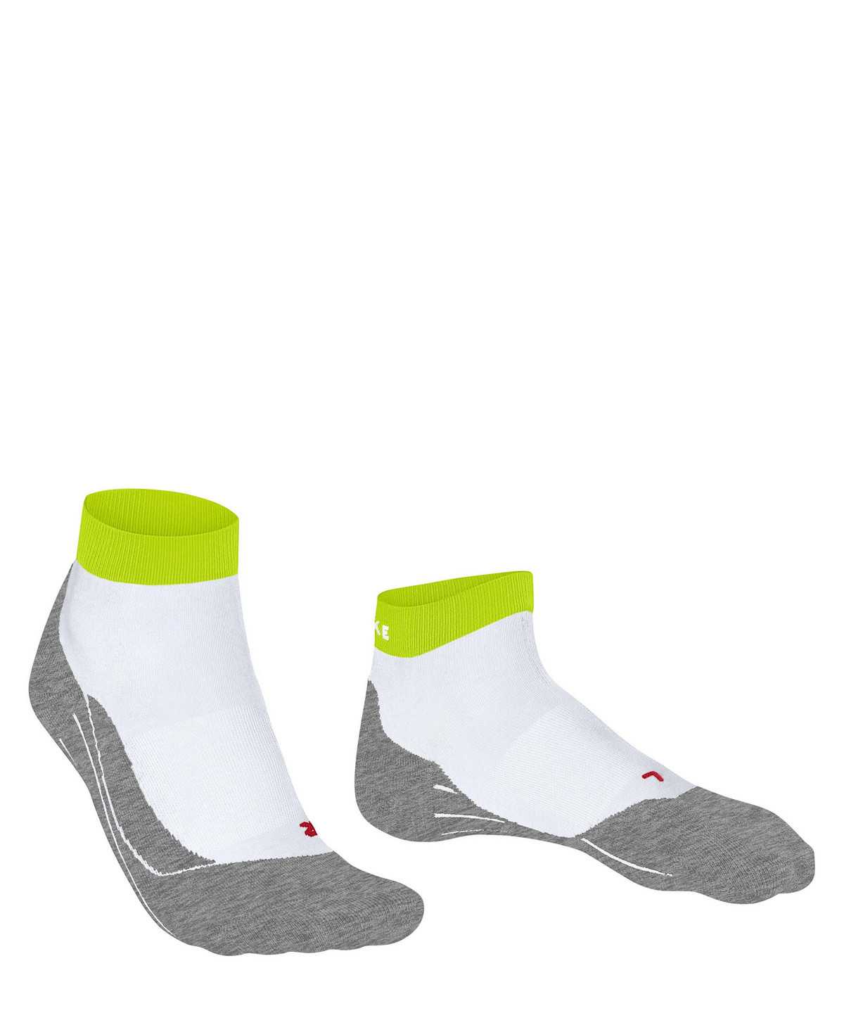 Calzini Uomo Falke RU4 Endurance Short Running Short sock Bianche | UNZL85690