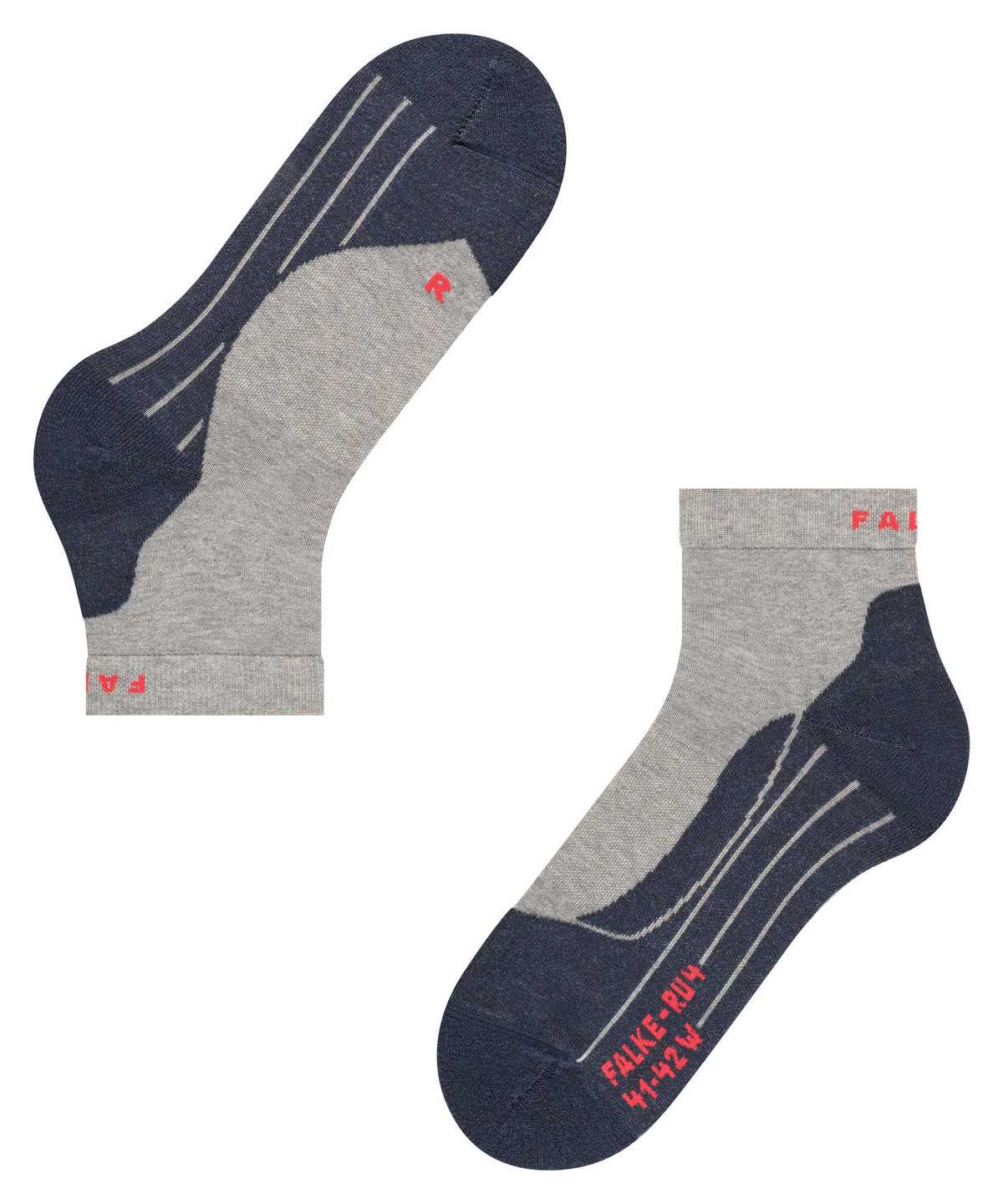 Calzini Uomo Falke RU4 Endurance Short Running Short sock Grigie | QZGD96403