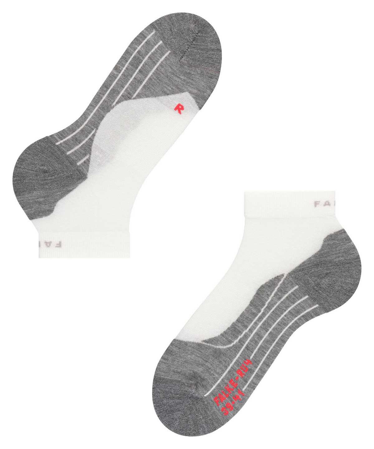 Calzini Uomo Falke RU4 Endurance Short Running Short sock Bianche | MGSZ50971