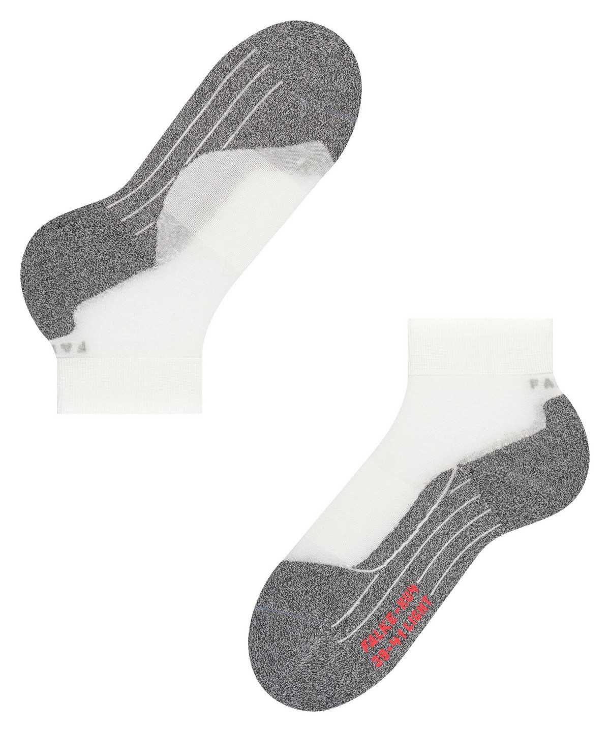 Calzini Uomo Falke RU4 Light Performance Short Running Short sock Bianche | YTHQ21409