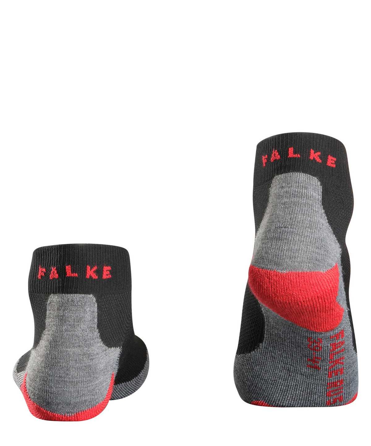 Calzini Uomo Falke RU5 Race Short Running Short sock Nere | PDZS84731