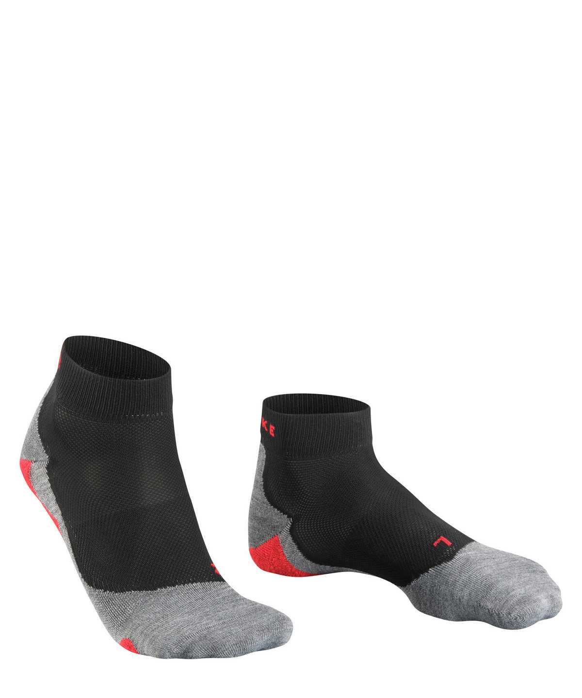 Calzini Uomo Falke RU5 Race Short Running Short sock Nere | PDZS84731