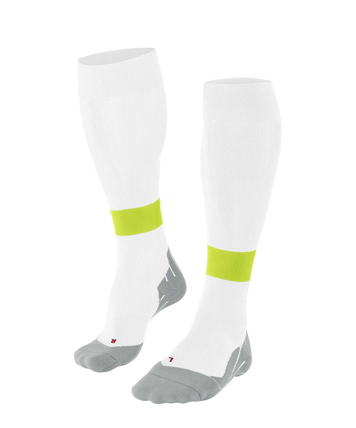 Calzini Uomo Falke RU Compression Energy Running Knee-high Socks Bianche | YTPV28967