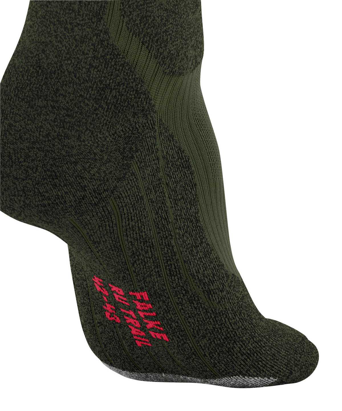 Calzini Uomo Falke RU Trail Grip Running Socks Verdi | QXKM25301