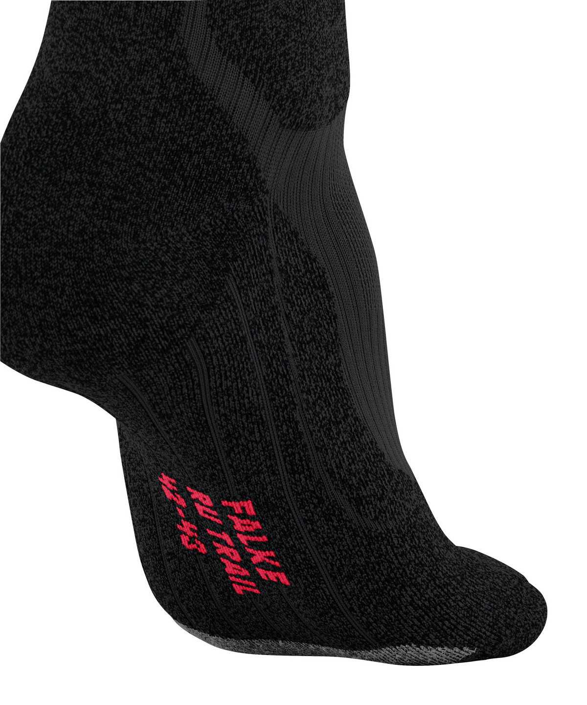 Calzini Uomo Falke RU Trail Grip Running Socks Nere | QICT04521