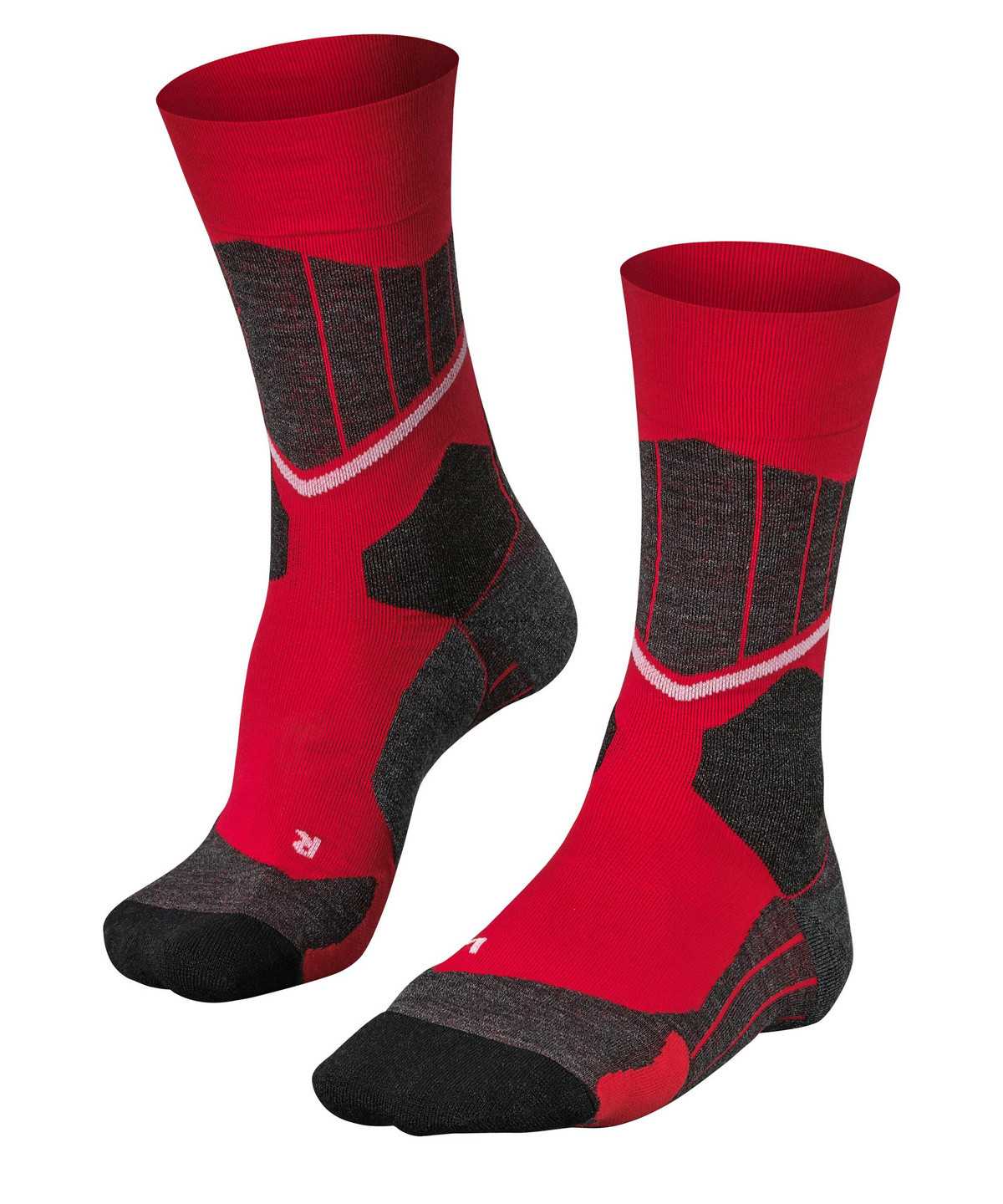 Calzini Uomo Falke SC1 Skiing Socks Rosse | OLXV01536