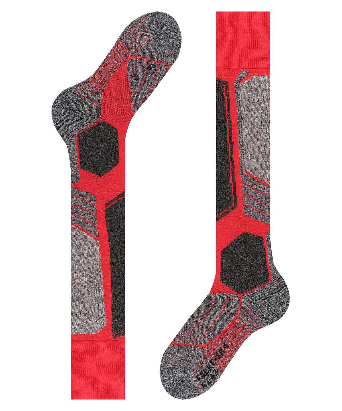 Calzini Uomo Falke SK1 Comfort Skiing Knee-high Socks Rosse | NTDV82356