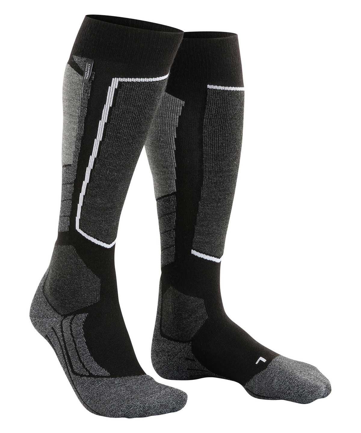 Calzini Uomo Falke SK2 Intermediate Cashmere Skiing Knee-high Socks Nere | KPAY81347