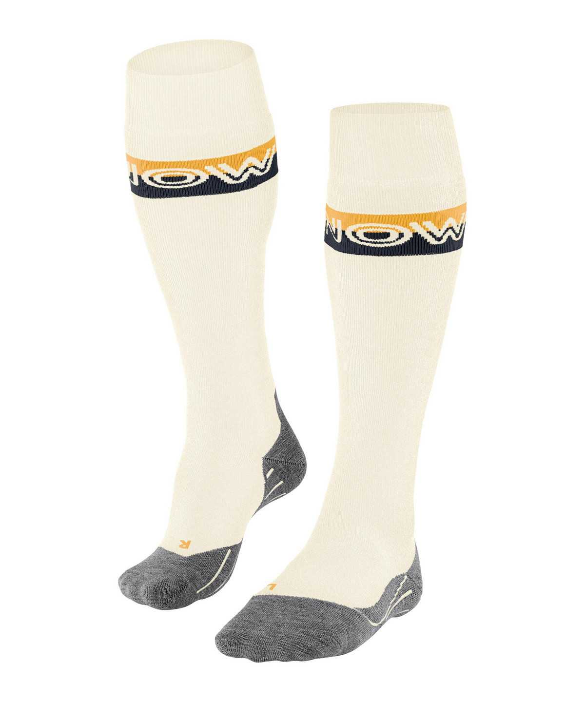 Calzini Uomo Falke SK2 Intermediate Skiing Knee-high Socks Bianche | QRNX95120