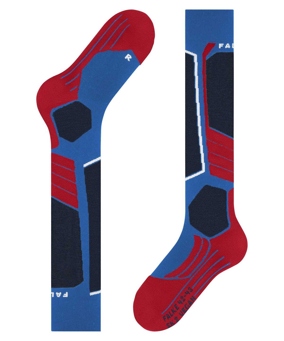 Calzini Uomo Falke SK2 Intermediate Vegan Skiing Knee-high Socks Blu | QNIT61520