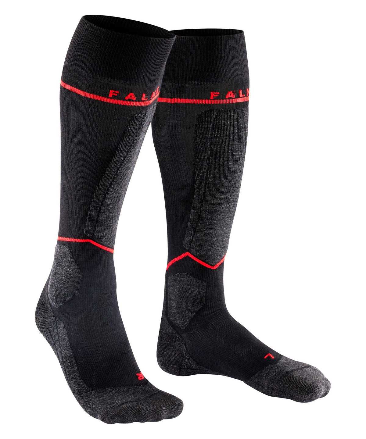 Calzini Uomo Falke SK4 Advanced Compression Light Skiing Knee-high Socks Nere | PWBH38296