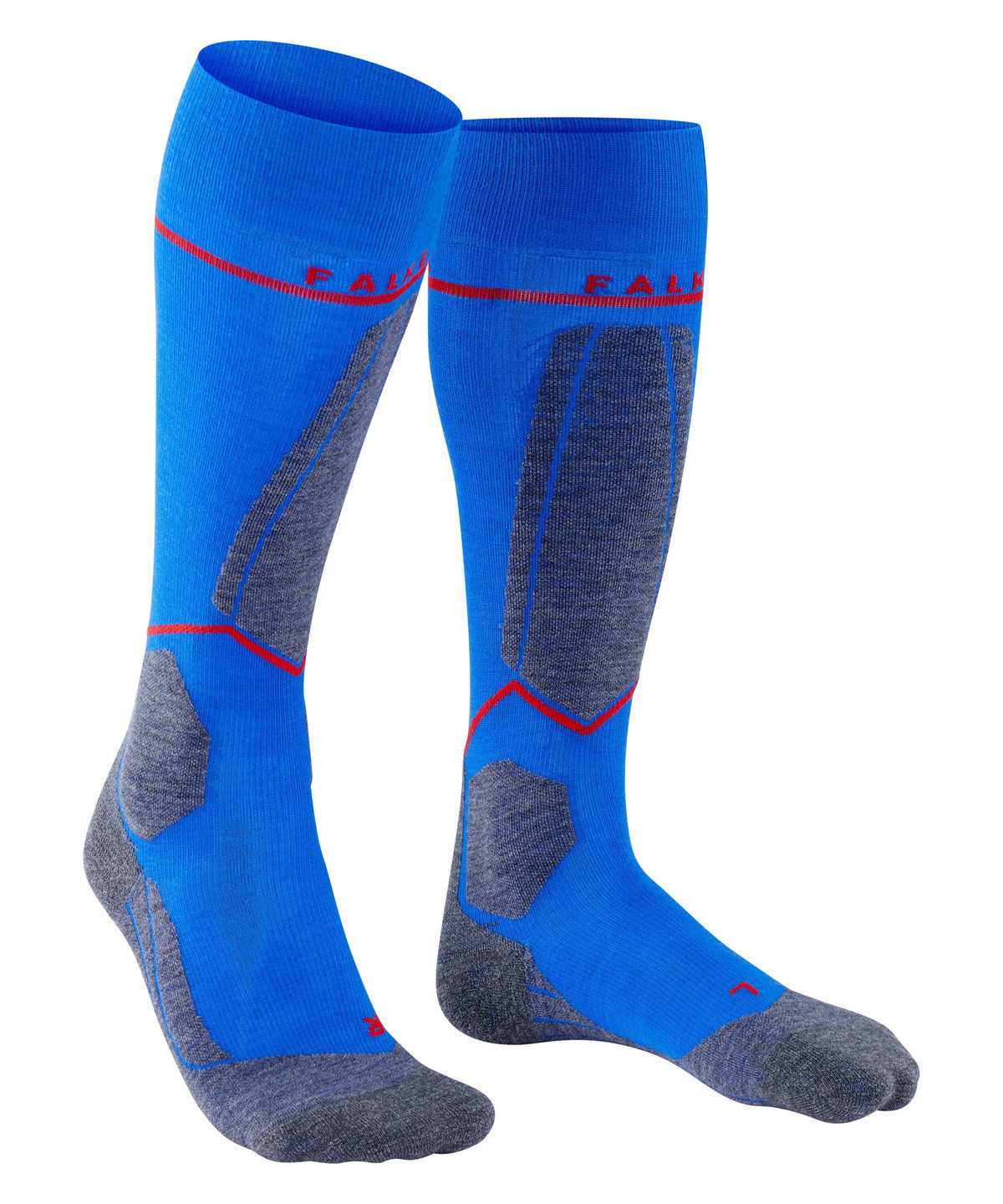 Calzini Uomo Falke SK4 Advanced Compression Light Skiing Knee-high Socks Blu | JOQG20678