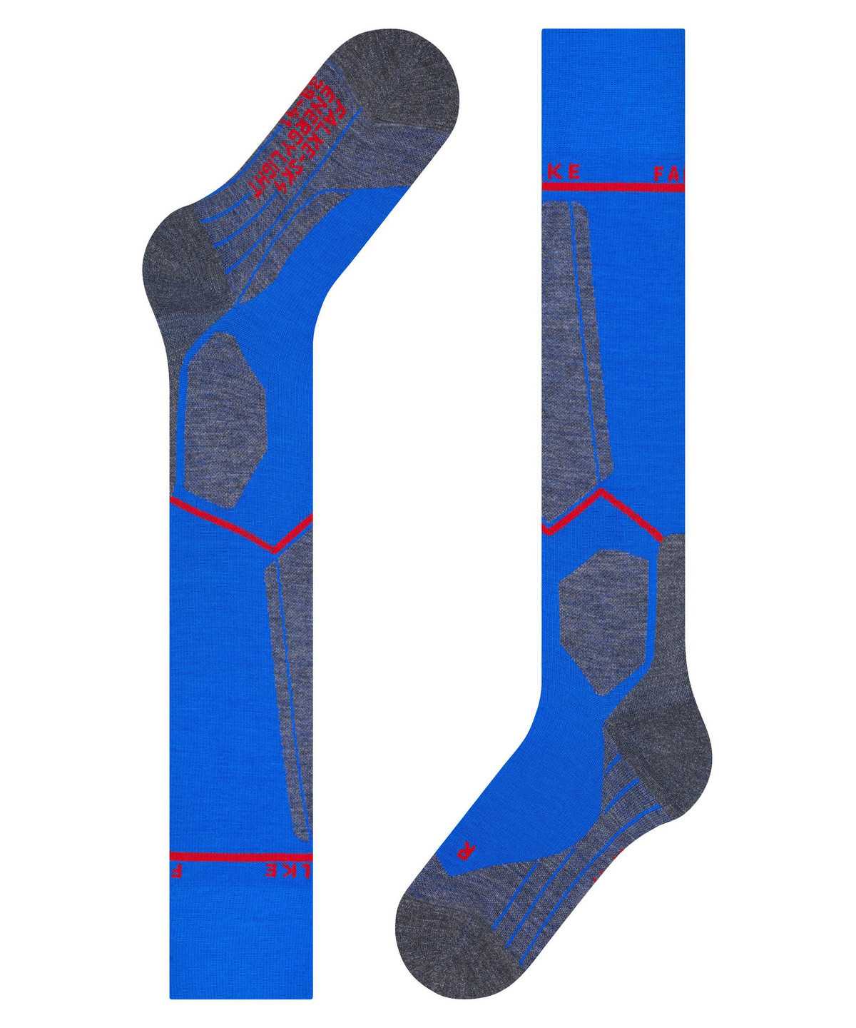 Calzini Uomo Falke SK4 Advanced Compression Light Skiing Knee-high Socks Blu | JOQG20678